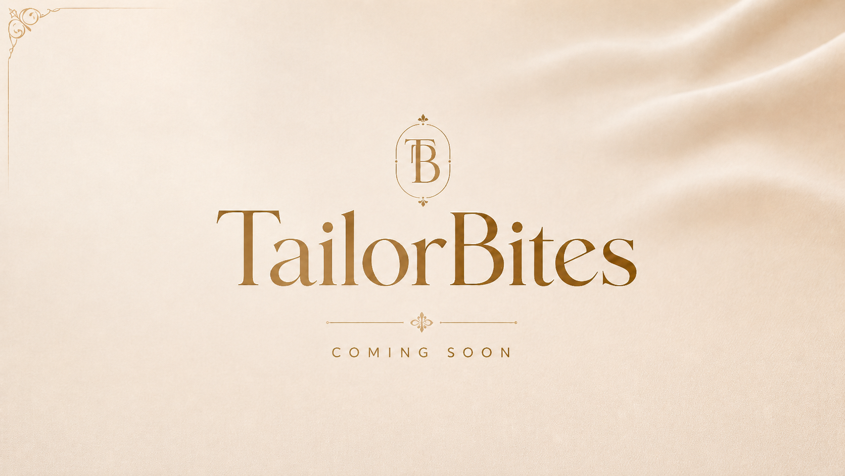 TailorBites cream and gold brand artwork